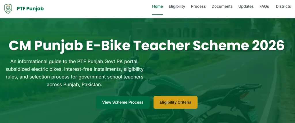 PTF Teacher Electric Bike Scheme 2025: How to Apply, Eligibility, and Complete Guide